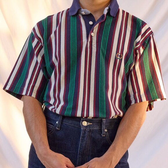 Multicoloured polo by Old River. - Picture 1 of 3